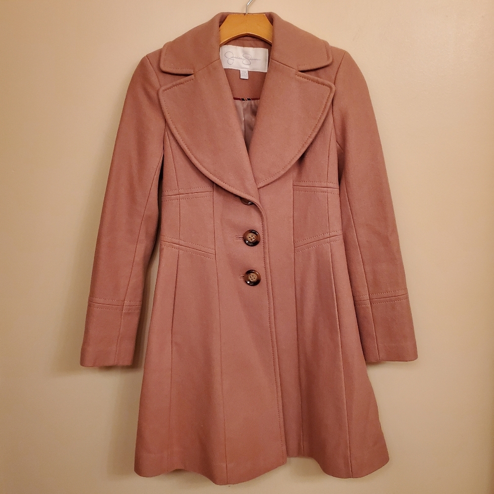 JESSICA SIMPSON Camel Coat SIZE XS